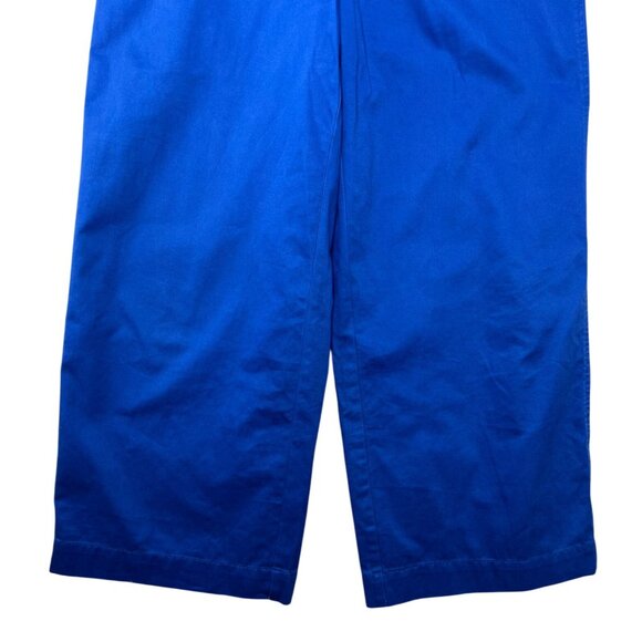 Madewell Womens Coloriche Blue High-Waisted Wide-Leg Linen Blend Pants Size 8 - Picture 15 of 15